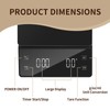 Fyueenix 3kg/0.1g High Precision Coffee Scale, Espresso Scale with Timer,