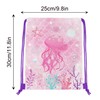12 Pcs Mermaid Drawstring Bag Ocean Theme Backpack Organizer Great