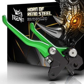 RENO Pivot Clutch Brake Levers Dirt Bike Adjustable Handle Compatible with KX65 KX85 KX100 KX112 KX125 KX250 KX250F RMZ250 RMZ450 Selected Years Green