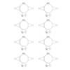 50pcs Electric Fence Insulators Pulse Electric Fence Terminal Rod Insulators