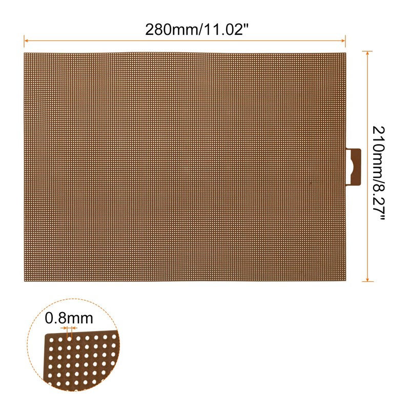 HARFINGTON 4Pcs Plastic Mesh Canvas Sheets 8.27"x11" 14 Count 0.8mm