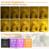 LED Grow Lights, 4 Heads Full Spectrum Plants Lights with