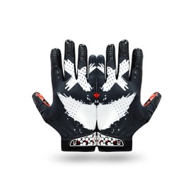 Repsters Jester 4.0 Football Gloves - Adult & Youth Sizes (Black, Adult - Small)