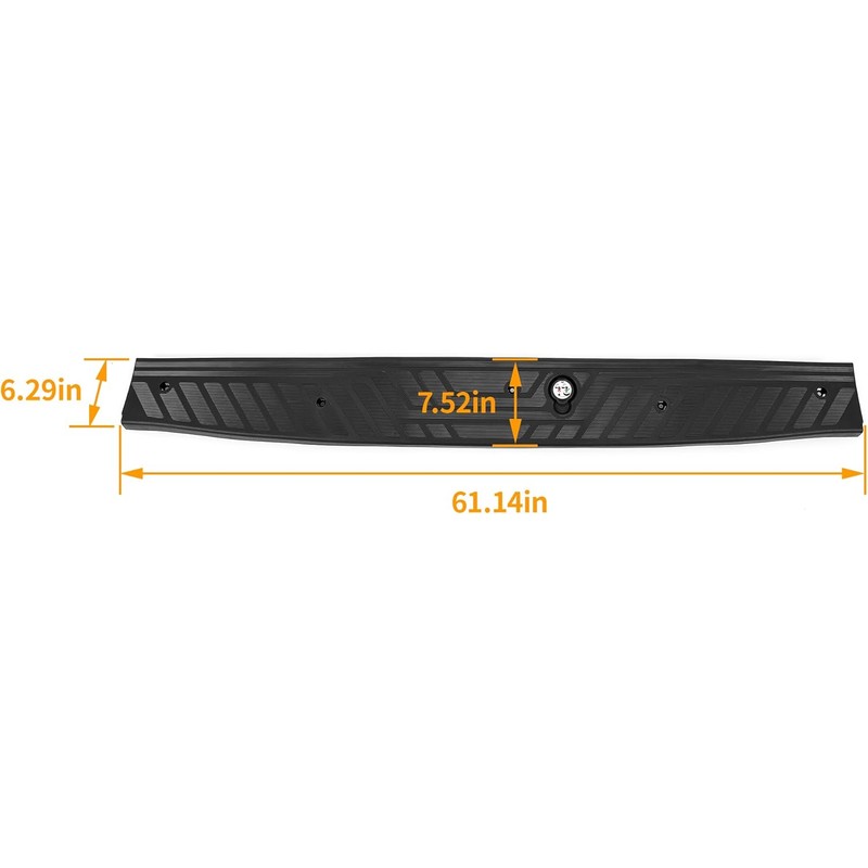 HECASA Rear Sill Plate Compatible with 2015-2023 Ford Transit 150
