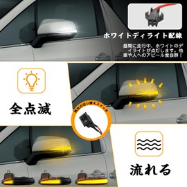 GemPro 30 Series Alphard Vellfire Early and Late Hybrid Lexus LM RAV4 50 Series PHV Tacoma MK3 N300 Highlander MK4 XU70 Toyota Compatible Sequential Side Mirrors Turn Signals Flowing Turn Signals Door