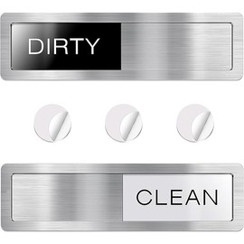 Dishwasher Magnet Clean Dirty Sign, Premium Strong Clean Dirty Magnet for Dishwasher, Universal Dirty Clean Dishwasher Magnet, Clean Dirty Sign Indicator for Kitchen Decor, Easy to Read & Slide