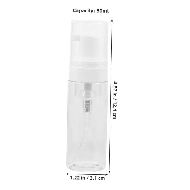Ipetboom 10 Pcs Clear Mascara Dispenser Automatic Soap Dispenser Foam