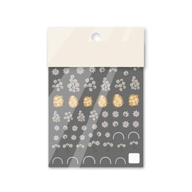 Nail Parts Nail Seal Cute Lovely Small Fresh Lace Flower Sticker White Organza Floral Flower Art Decoration (Wild Chrysanthemum)