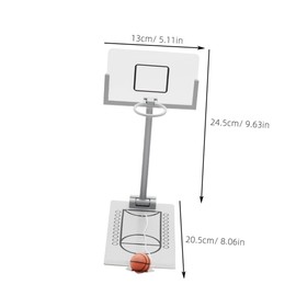 jojofuny Mini Basketball Shooting Finger Basketball Desktop Basketball Game Game for Home Office Coffee Table Game (Silver) Miniature Basketball Games