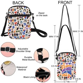 Sturniolo Crossbody Bag Chris & Matt & Nick Gifts Sturniolo Merch Let’s Trip Gifts Sturniolo Shoulder Bag (IT'S SUPER uk1)