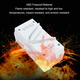 63A AC440V Enclosed Motor Disconnect Switch, 3 Pole ABS Shell IP65 Water Proof Rating AC Disconnect Switch, Upgraded Silver Contacts, for Industrial, Airports, Docks, Ships