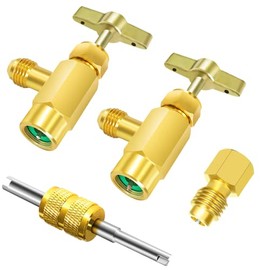 Boltigen R134a Can Tap, Self Sealing & Puncture Style 134a Can Taps, AC Freon Can Tap Kit, with R134A Tank Adapter, Valve Core Removal Tool, for R134a Refrigerant Refill