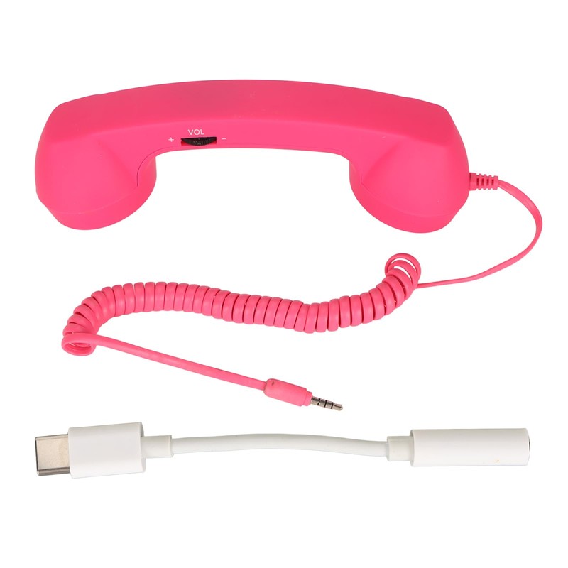 Heayzoki Cell Phone Handset, Retro 3.5mm Telephone Handset Cell Phone