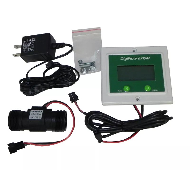 Digiflow Panel 3/4" Digiflow 6710M-66TM Digital Flow Meter count up