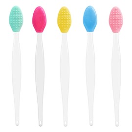 Dual-Sided Silicone Lip Scrub Brush - Gentle Exfoliating Tool for Men and Women to Remove Dead Skin and Soften Lips