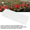 Clear Acrylic Vase Rectangular Elegant Centerpiece Flower Vase for Home
