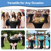 Seivunol 2 Packs Cocktail Table Cover, Stretch Tablecloths, 80Dx110H cm