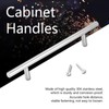 xuuyuu Door Handle Handle T-Shape Round Bar Cabinet Closet Drawer