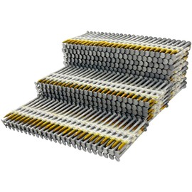 1000 Count 21 Degree Framing Nails-Hot Dipped Galvanized（2" x 0.113"）Full Round Head for Pneumatic Electric 20 to 22 Degree Framing Nail Guns