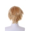 PL-002-30 Blonde Beige Short Hair Layered Cosplay Wig Anime Manga