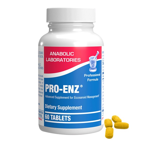 Pro ENZ Advanced Eicosanoid Management Supplement - 60 Tablets - Turmeric and Ginger Supplement with Boswellia Serrata Extract and Bromelain - Soft Tissue and Joint Health