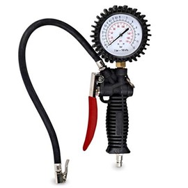 FAST WORLD SHOPPING ® Car Tyre Inflator Gun Pressure Gauge Compressed Air