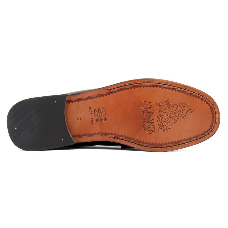 MARTTELY Men's Business Shoes Leather Sole Frame Stitched Premium Penny