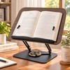 Adjustable Book Stand for Reading – 360° Rotating Foldable Desktop