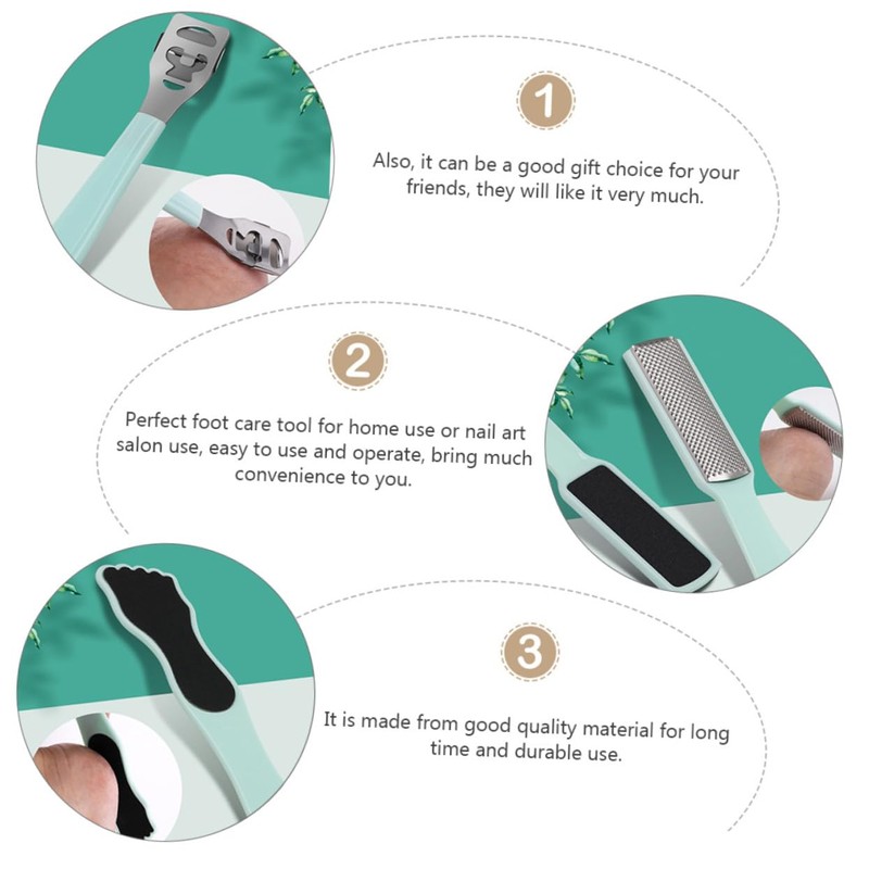 Healvian 10pcs Foot Rubbing Board Pedicure File Kit Exfoliating Tools