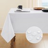 Veblandy Textured Tablecloth Rectangle Waterproof Table Cloth, Washable Table Cover