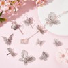 SUNNYCLUE 1 Box 20Pcs 10 Styles Butterfly Charms Bulk Filigree