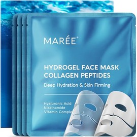MAREE- Hidratación profunda cada mascarilla de colágeno para el rostro brinda una hidratación intensa y aumenta la elasticidad. Estas mascarillas,
