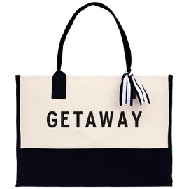 VANESSA ROSELLA Beach Tote Bag Large - Chic Tote Bag for Pool Gym Travel Cruise Picnic Road Trip (Getaway)