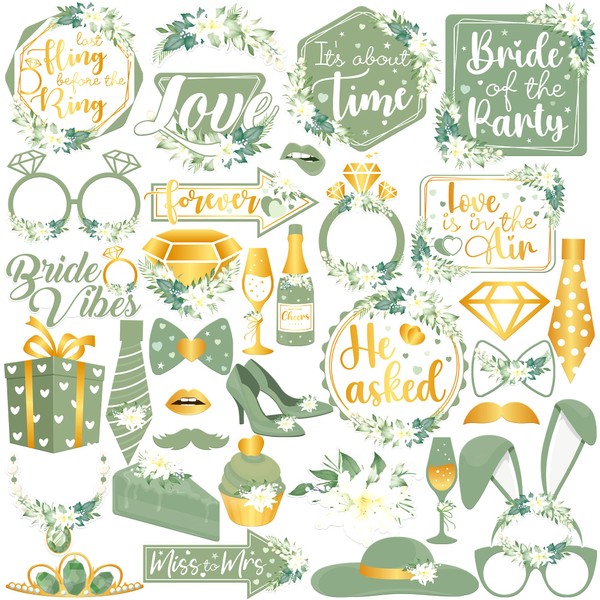 Bridal Shower with Vibes Photo Props