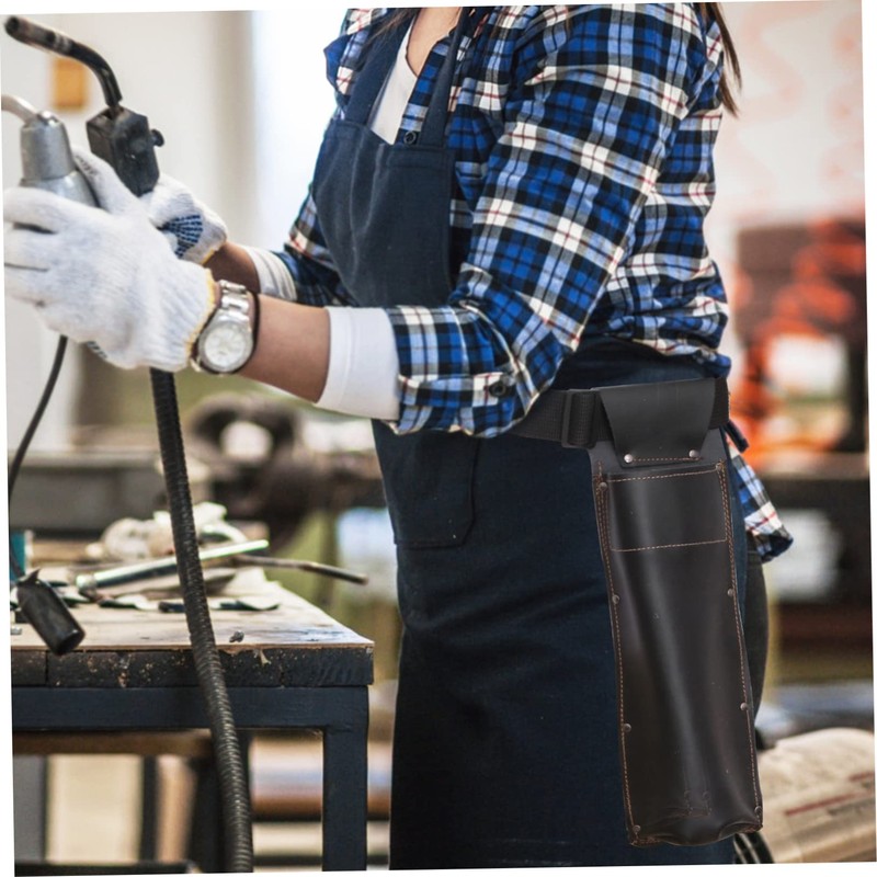TEHAUX 2pcs Flame-resistant Welding Rod Holder Bag High-capacity Wear-resistant Storage