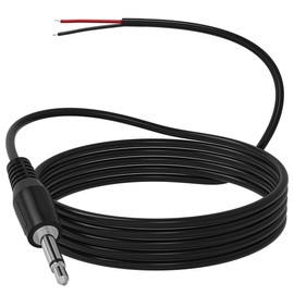 SIOCEN Replacement 3.5mm Male Jack to Bare Wire Open End TS 2 Pole Mono 1/8" 3.5mm Jack Plug Connector AUX Audio Cable for Scanner,Speaker PA Horns,Morse Key, Cooling Fans, Power amp Repair