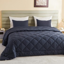 120x98 Oversized King Comforter, Super King Comforter Oversized, All Season Soft Lightweight Quilt Down Alternative Duvet Insert with 8 Corner Tabs(120x98, Grey)