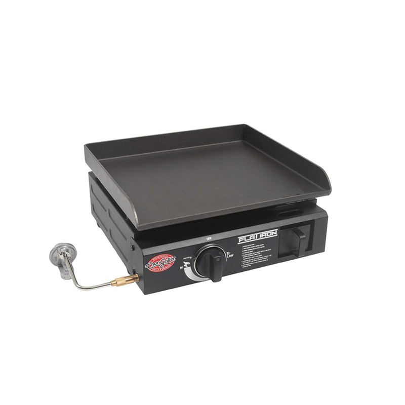 Char-Griller 8217 Flat Iron Portable Table Top 17” Gas Griddle
