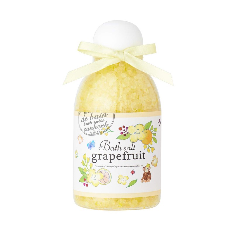 Sun Herb Bath Gift No.03 Grapefruit (Bath Salt, Bass Confetti,
