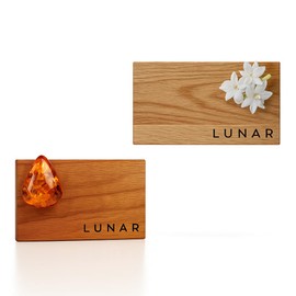 Car Air Freshener - Wood Air Freshener - Car Odor Eliminator for Visor Clip-Variety Scent Refill, Vehicle Scent Diffuser for Cabin, Truck & SUV - Pack of 2 (Jasmine,Amber)-CLIP INCLUDED.