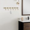 WINCASE Brass Hook Rack, Bathroom Towels Hooks Coat Rack, Antique