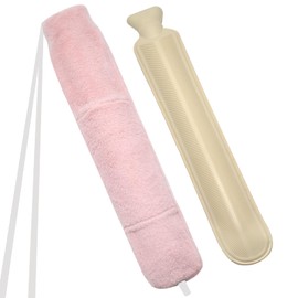 YTACREA Hot Water Bottle Long with Cover, 2L Hot Water Bottle Large with Hand Warmer, Hot Water Bottle XXL Hot Water Bottle Hot Water Bottle Hose for Back, Shoulder and Abdomen, Neck Hot Water Bottle