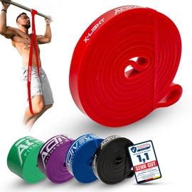 ActiveVikings® Pull-Up Fitness Bands Perfect for Muscle Building and Crossfit Freeletics, Calisthenics Fitness Band, Pull Up Bands, Resistance Bands, red