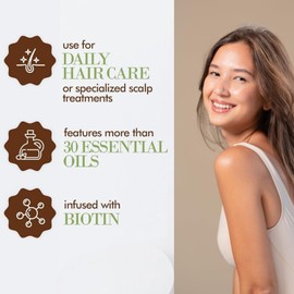 LUXMIEL Rosemary Oil for Hair Growth Organic, 100% Pure Organic Rosemary Mint Scalp & Hair Strengthening Oil for Eyebrow and Eyelash, Nourishes, Improves Blood Circulation 60ml - 2 Oz