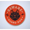 Unbranded Beware of Guard Dog Window Decal Sign, 4" x