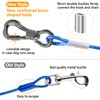 Tresbro 30FT Reflective Dog Tie Out Cable for Dogs Up