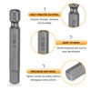 sourcing map 3pcs H6.0 Hex Head Drill Bit Wrench 6mm