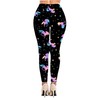 Rantanto Soft Cat Kitten Meow Funny Ladies Leggings,Unicorn and Star,XLarge