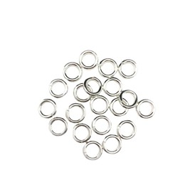 20pcs 925 Sterling Silver Open Jump Rings, 16 Gauge 6.6mm OD/4.0mm ID Made in USA by CRAFT WIRE