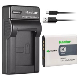 For Sony SLIM Charger & 1 battery for Sony NP-BK1 DSC-S750 S780 S950 S980 W180 W190 W370